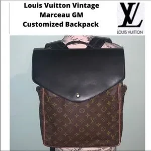 Louis Vuitton Vintage Backpack Custom Authentic Marceau GM Vuitton Marceau Bag - Etsy main image 4